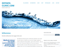 Tablet Screenshot of oxygen-clinic.com